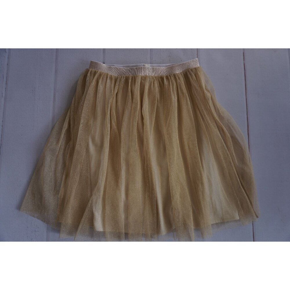 Uniqlo Girls Gold Shimmer Tulle Skirt, Size 10-11yr - Picture 1 of 6